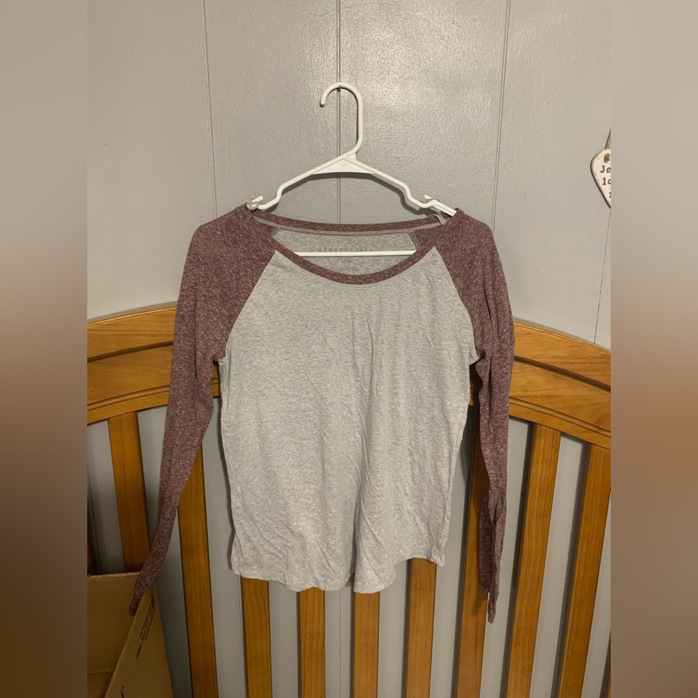 Aeropostale, Medium, grey and purple
